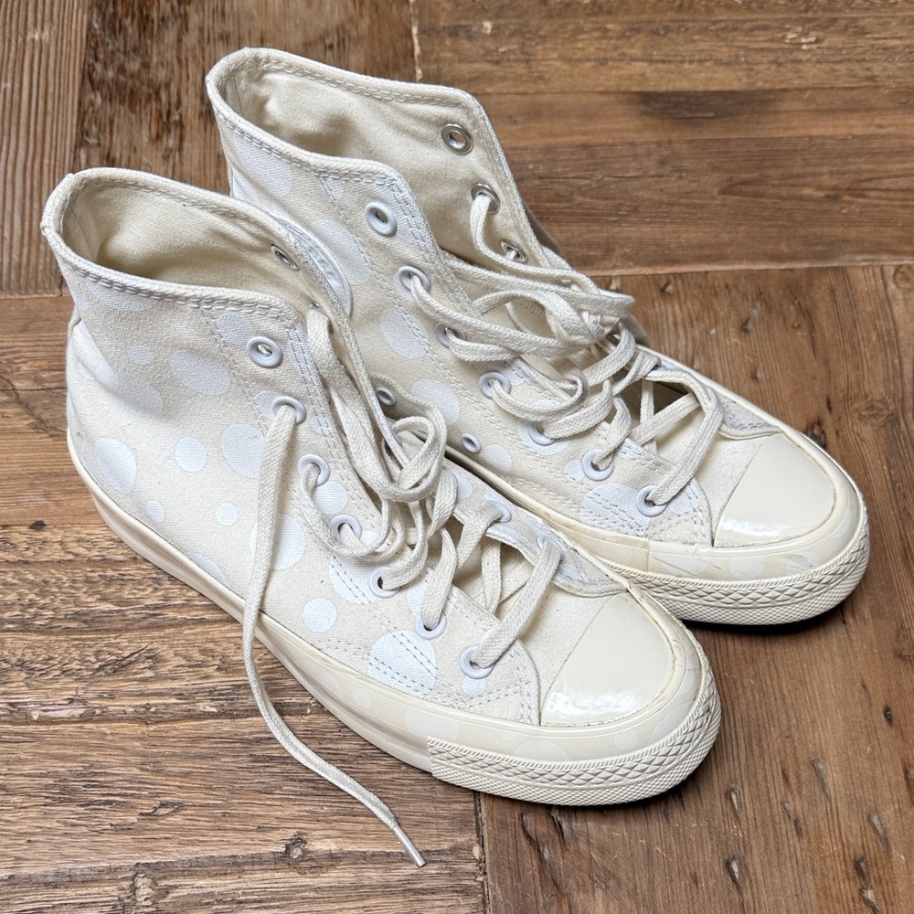 Converse Chuck Taylor White Polka Dot High-Top Sneakers